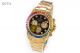 Perfect Replica N9 Factory Rolex Daytona Rainbow Diamond Bezel Gold Oyster 40mm Men's Watch (9)_th.JPG